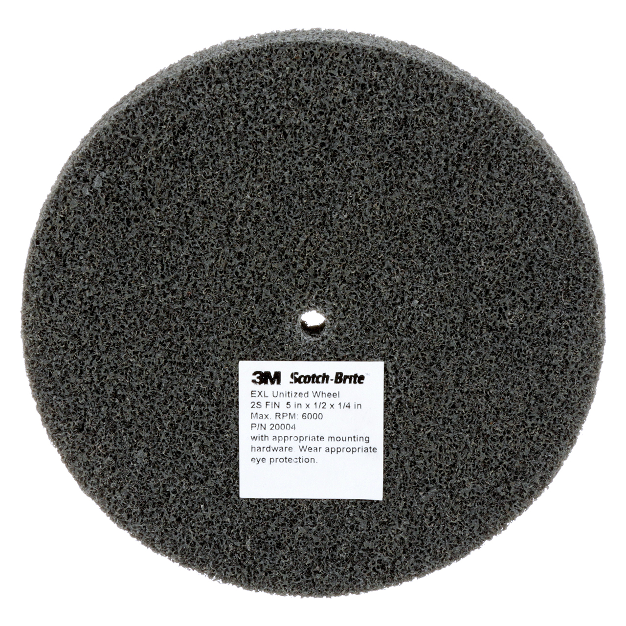 3M 7010365130 | Scotch-Brite 3/8" Hole Diameter x 5" OAD x 1/4" Width Fine Grade Silicon Carbide EXL Unitized Wheel