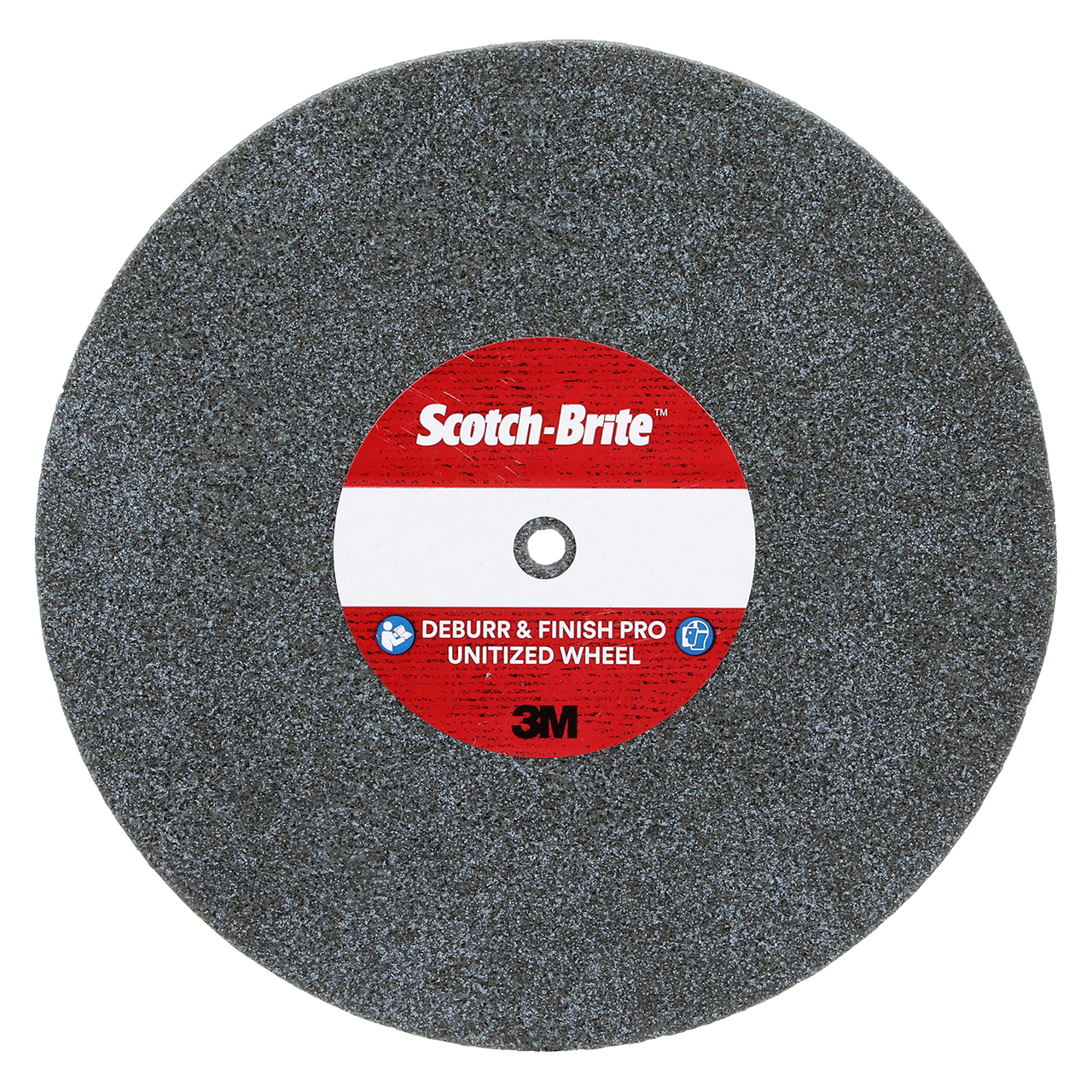 3M 7100110911 | Scotch-Brite 6" Diameter x 1/2" Width Coarse+ Grade Precision Shaped Ceramic Deburr & Finish Pro Unitized Wheel