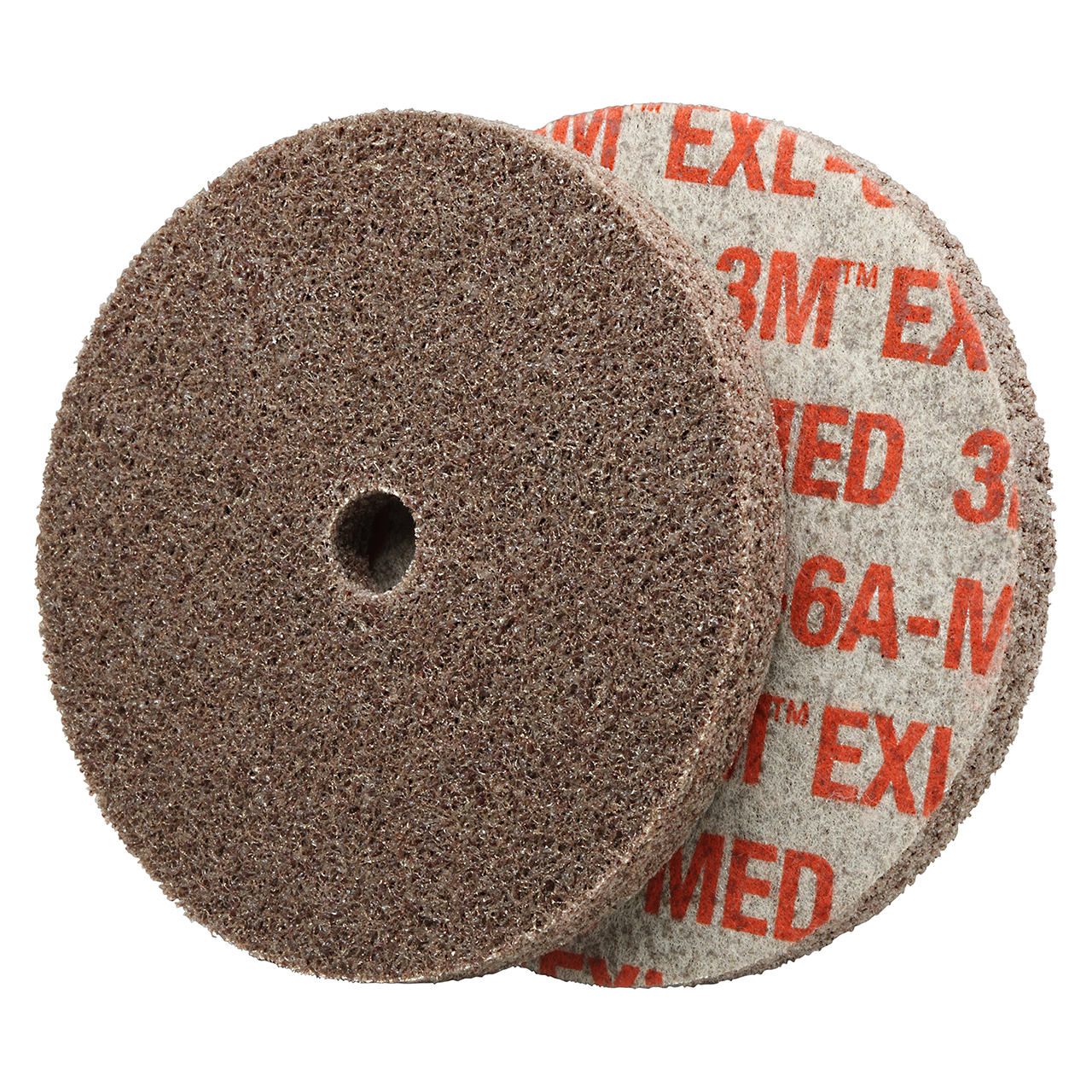 3M 7010366607 | Scotch-Brite 3/8" Hole Diameter x 4" OAD x 1/4" Width Medium Grade Aluminum Oxide EXL Unitized Wheel