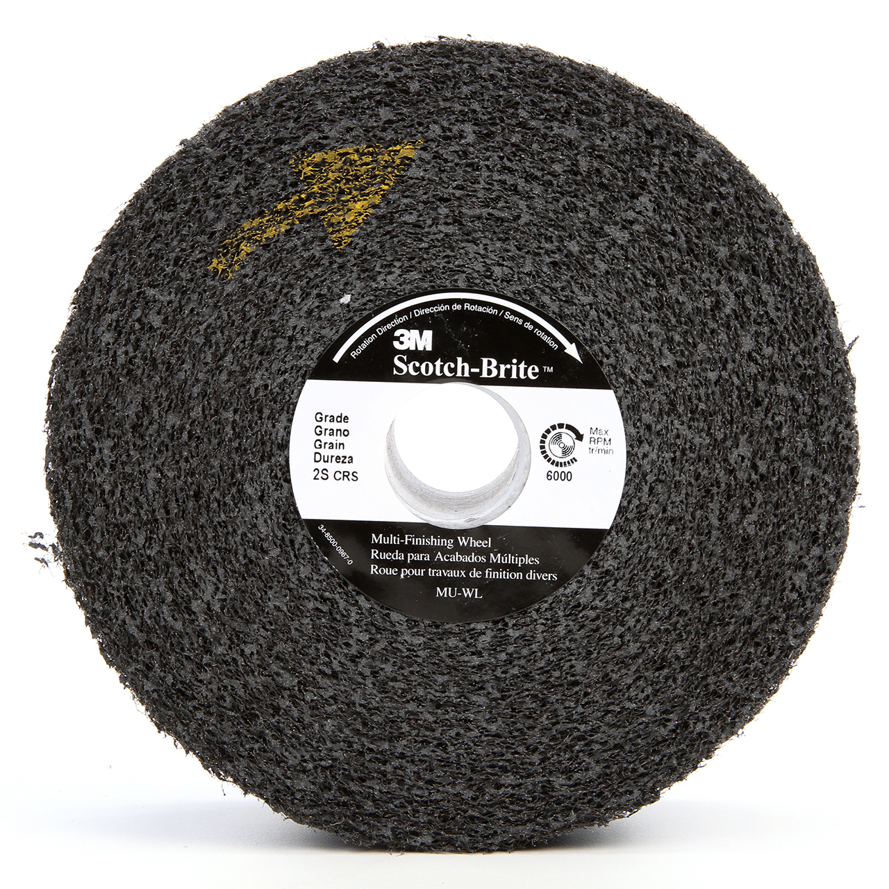 3M 7100048712 | Scotch-Brite 2" Hole Diameter x 12" OAD Coarse Grade Silicon Carbide Multi-Finishing Convolute Wheel