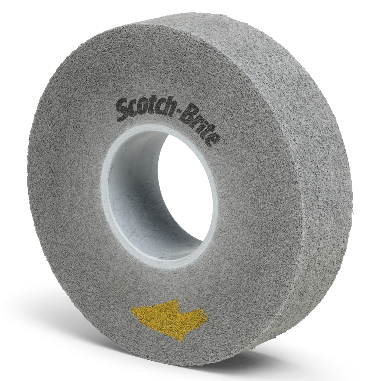 3M 7100023494 | Scotch-Brite 3" Hole Diameter x 8" OAD x 2" Width Fine Grade Silicon Carbide Pro Deburring Convolute Wheel