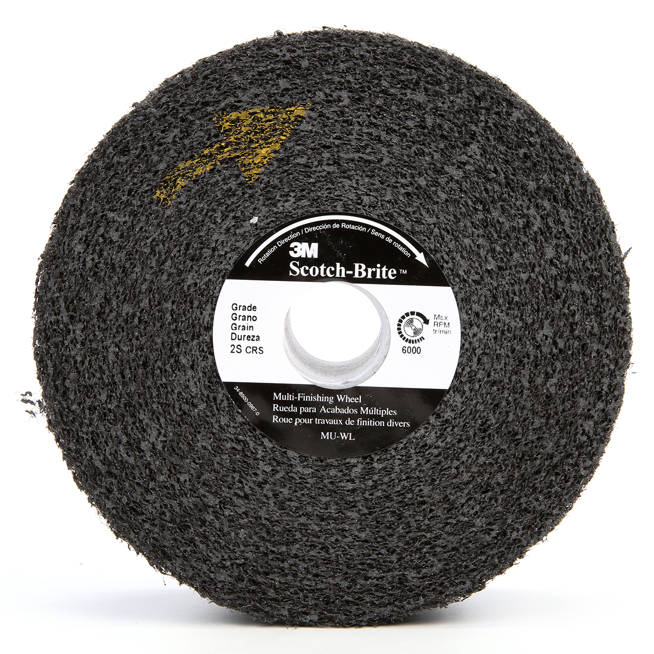3M 7010309658 | Scotch-Brite 1" Hole Diameter x 12" OAD Coarse Grade Silicon Carbide Multi-Finishing Convolute Wheel