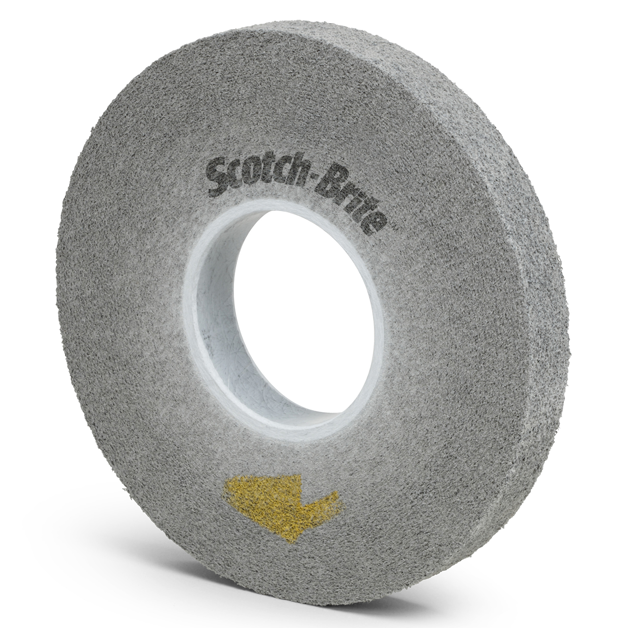 3M 7010366993 | Scotch-Brite 3" Hole Diameter x 8" OAD x 3/4" Width Fine Grade Silicon Carbide Pro Deburring Convolute Wheel