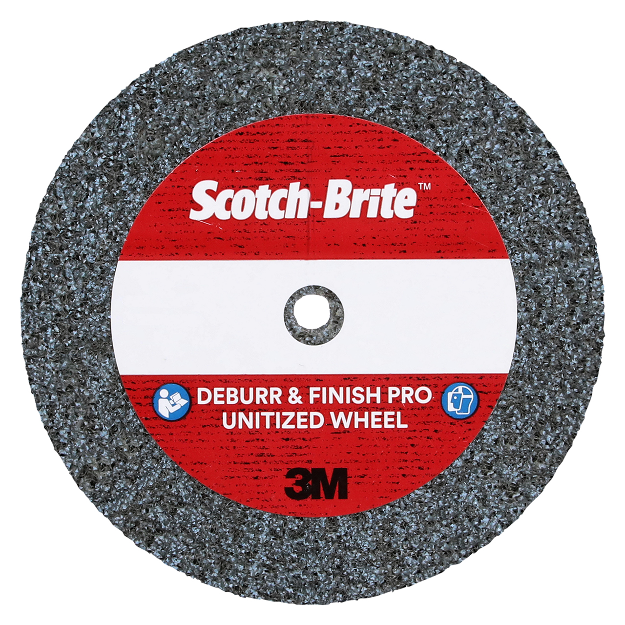 3M 7100111235 | Scotch-Brite 2" Diameter x  Width Coarse+ Grade Precision Shaped Ceramic Deburr & Finish Pro Unitized Wheel