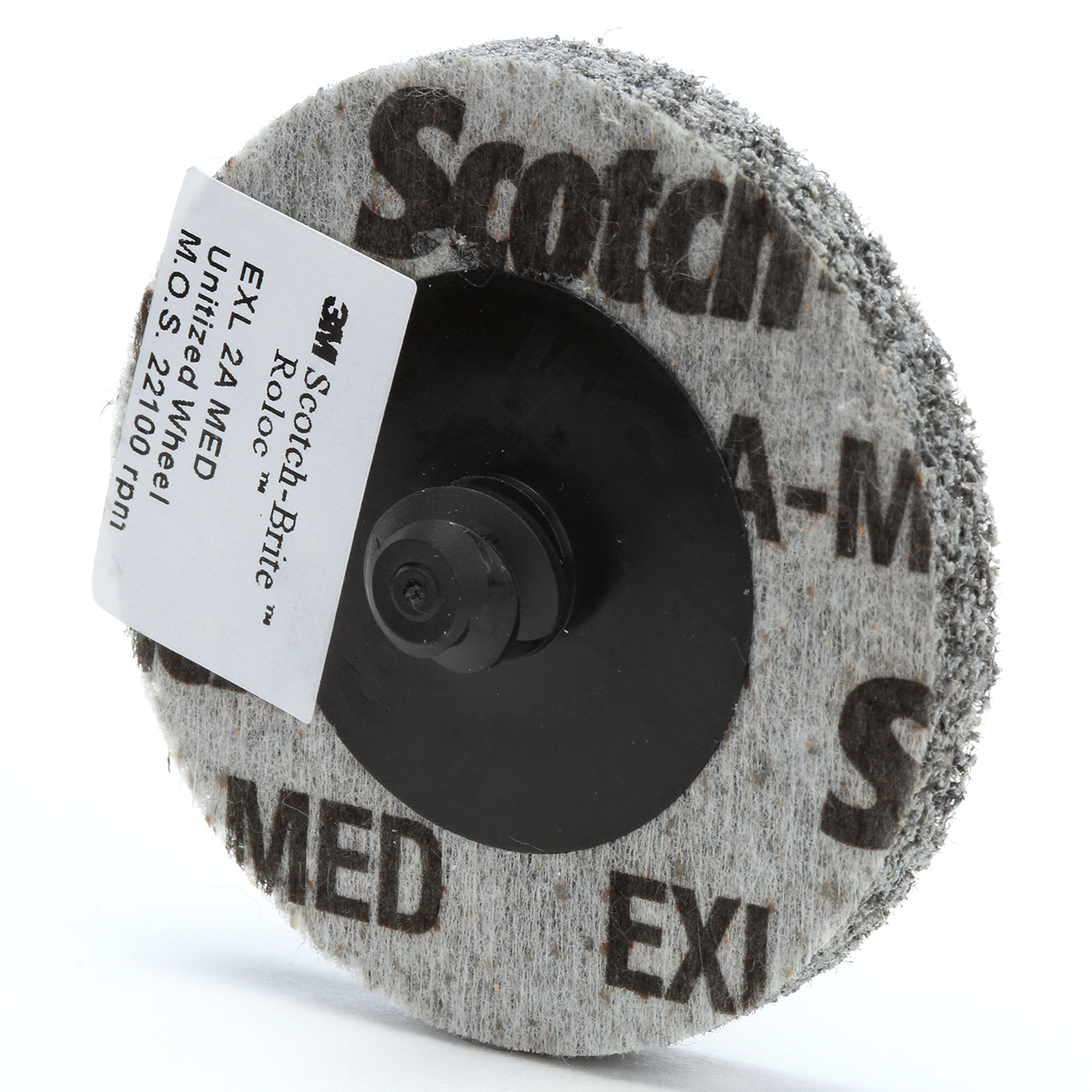 3M 7100065108 | Scotch-Brite 2" Diameter x Medium Grade  XL-US Aluminum Oxide Unitized Wheel