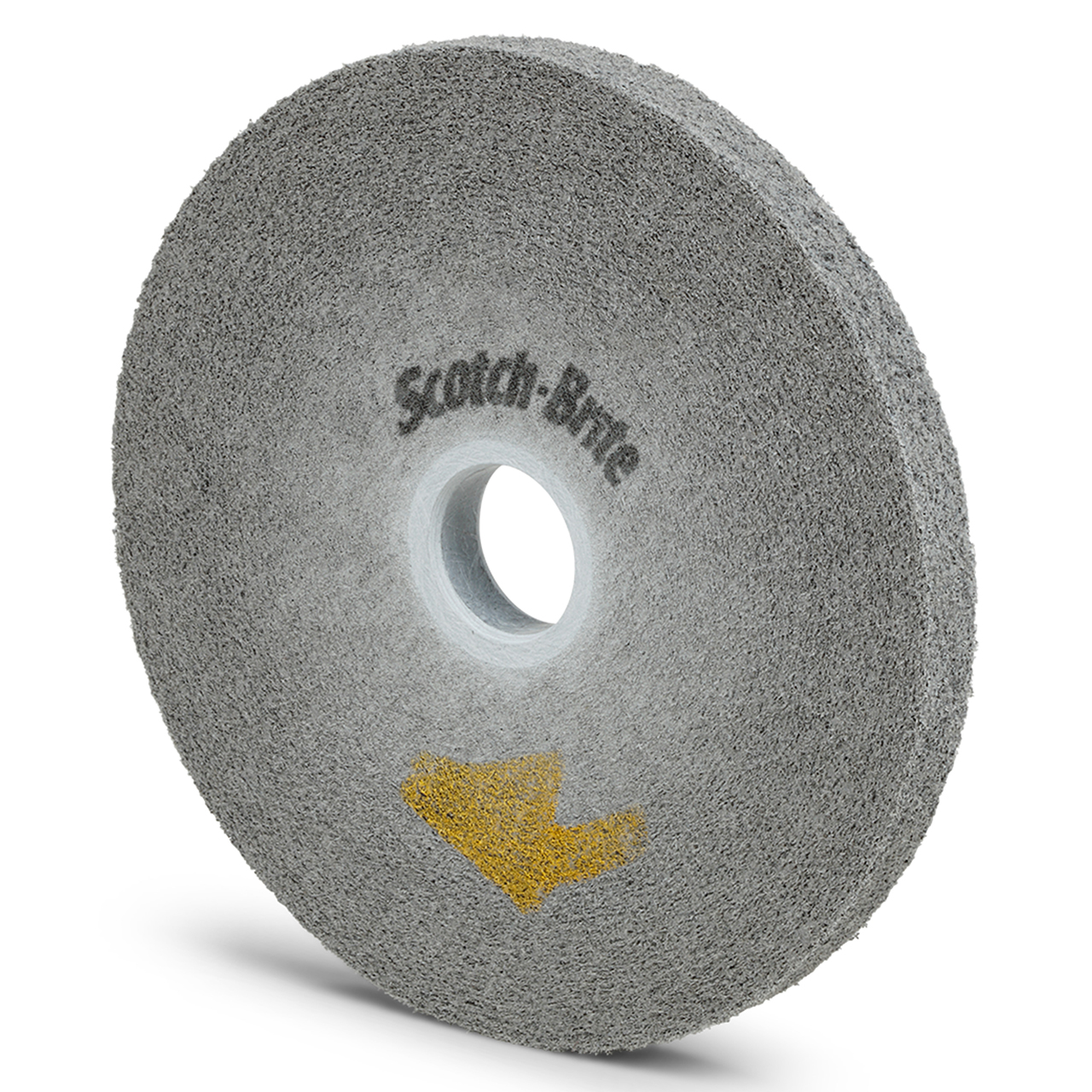 3M 7100050505 | Scotch-Brite 1" Hole Diameter x 6" OAD x 1/2" Width Fine Grade Silicon Carbide Pro Deburring Convolute Wheel
