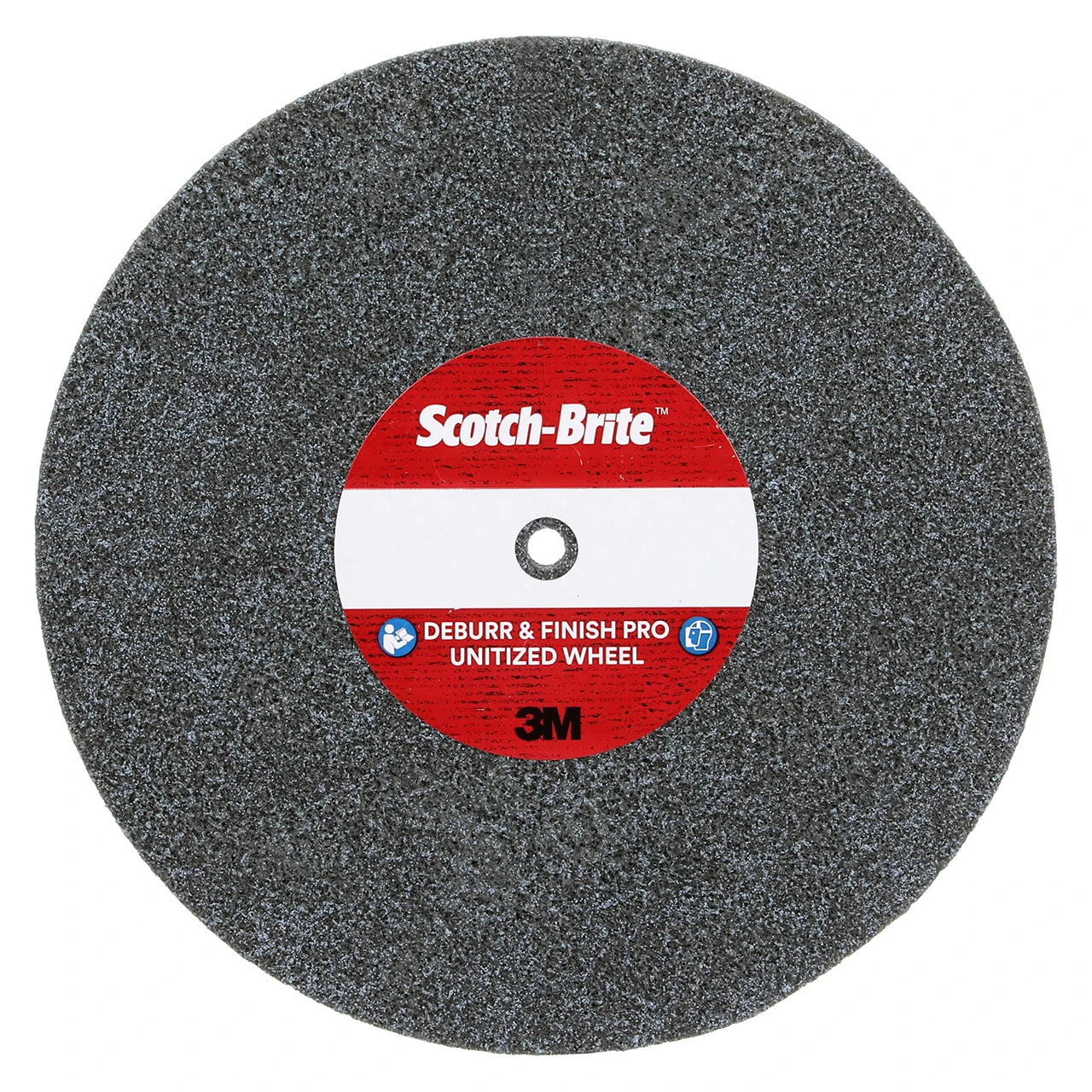 3M 7010295273 | Scotch-Brite  Diameter x 1/2" Width Medium+ Grade Precision Shaped Ceramic Deburr & Finish Pro Unitized Wheel