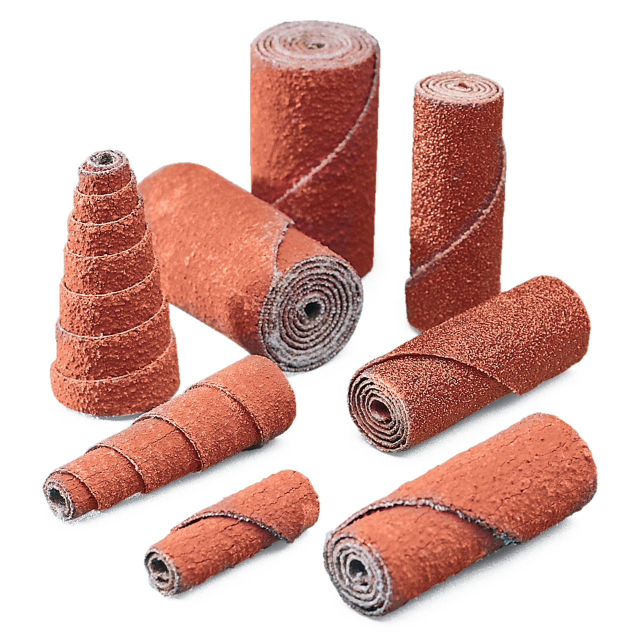 3M 7100102119 | 0.500" Diameter x 2.500" OAL x 80 Grit Ceramic Taper Cartridge Roll