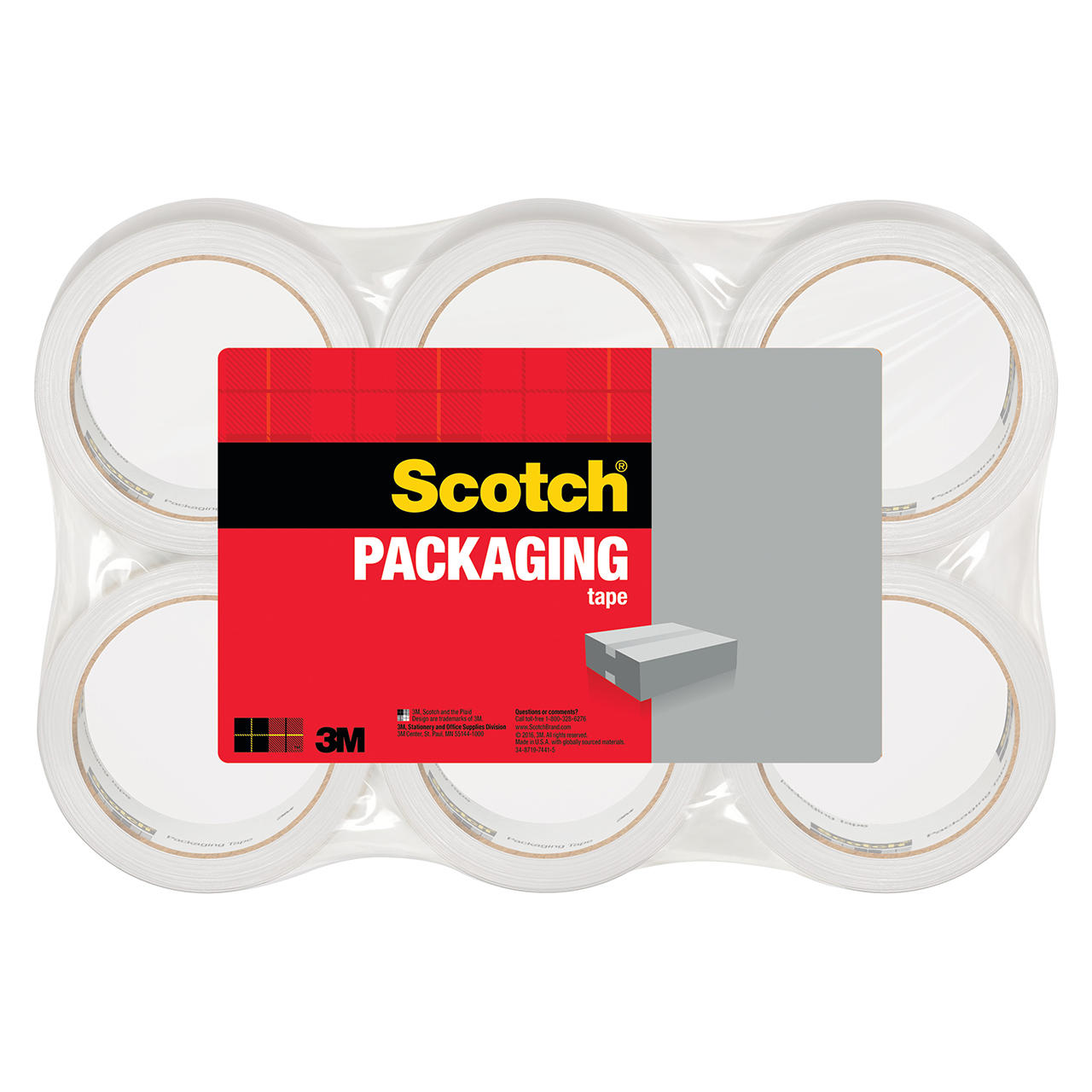 3M 7010369457 | Scotch 54.6 yd x 1.880" Width Box Sealing Tape