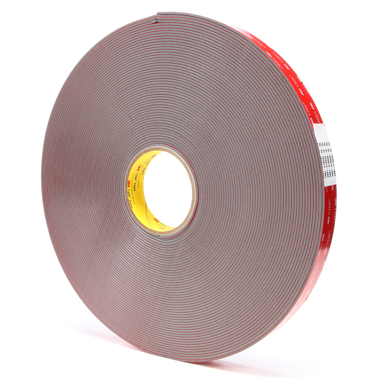 3M 7100010277 | 3.000" Size x 36.000yd Overall Length x 1.000" Width x 5.000mil Baking Thickness Acrylic Foam 4991 VHB Tape - Gray