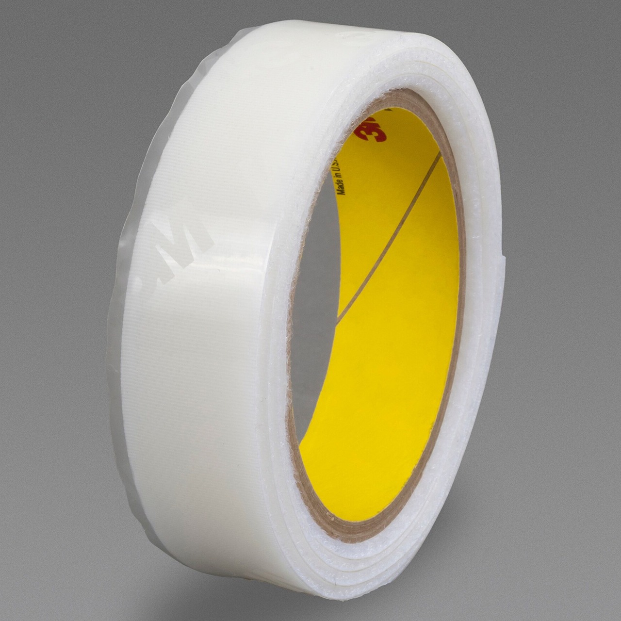 3M 7100016669 | 50.000yd OAL x 0.620" Width x 0.10mm Thickness High Performance Acrylic SJ3571 Hook & Loop Fastener - White