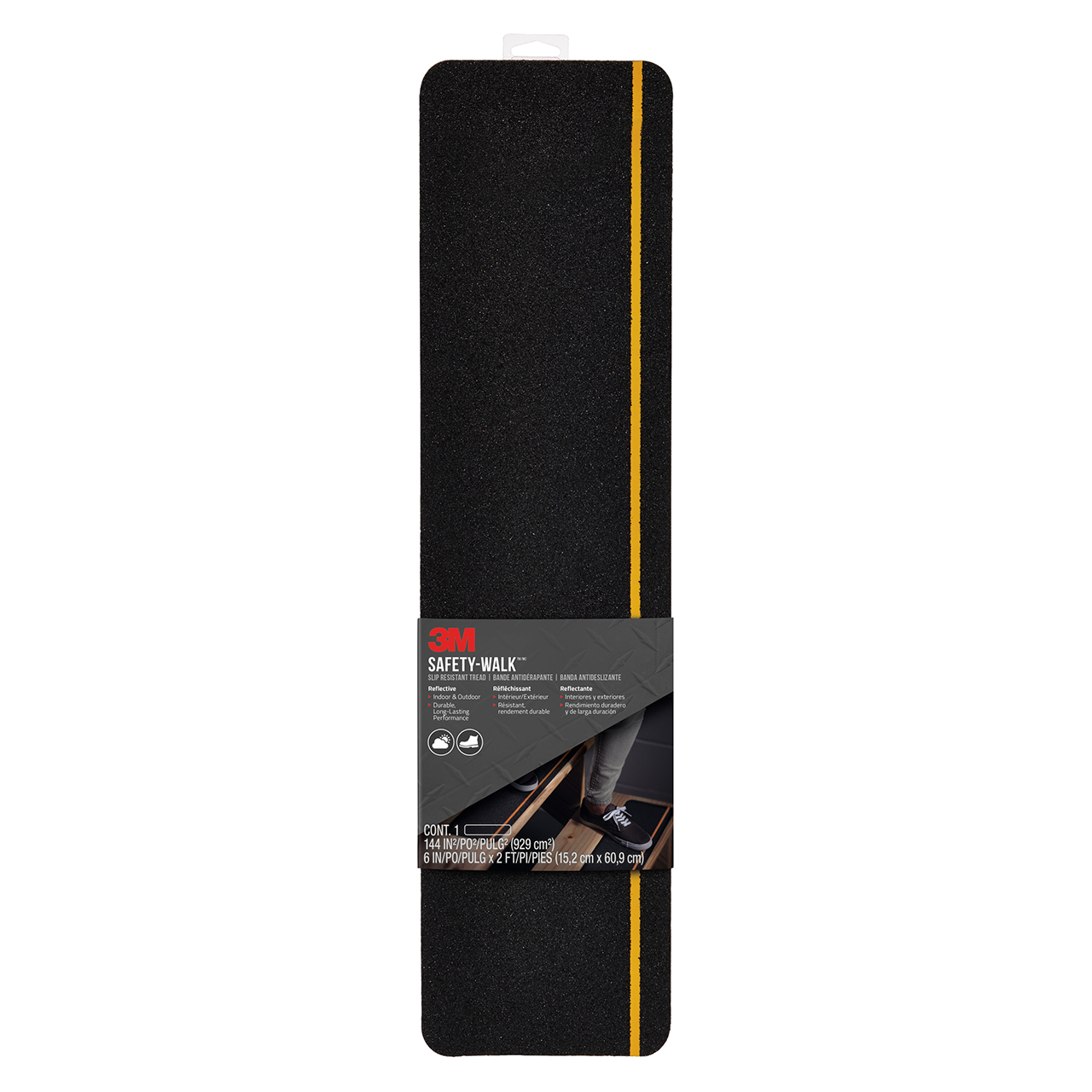 3M 7100155071 | Safety-Walk 2' OAL x 6.000" Width Anti-slip Tape & Treads