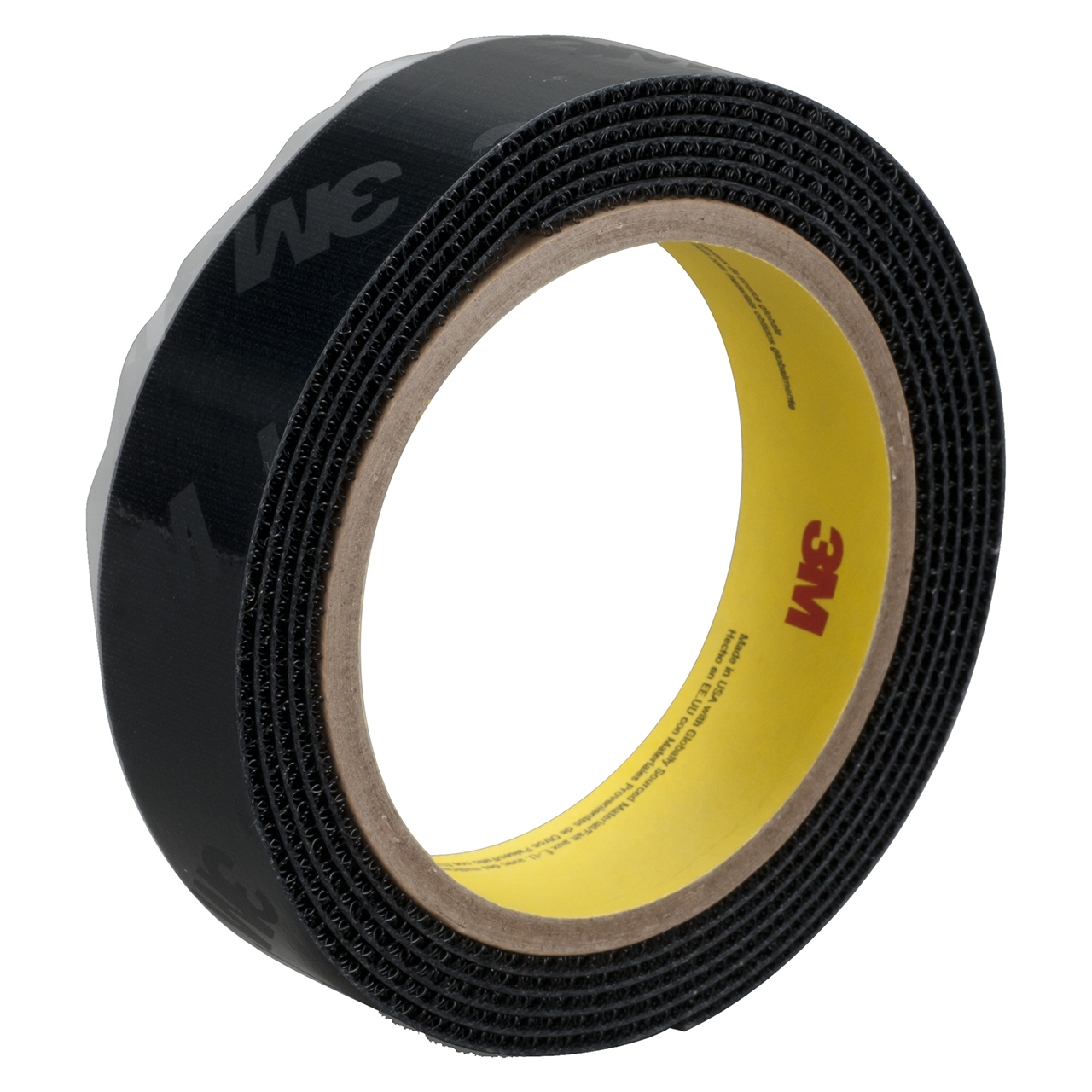 3M 7000051903 | 50.000yd Overall Length x 2.000" Width x 0.10mm Thickness Nylon SJ3572 Hook & Loop Fastener - Black