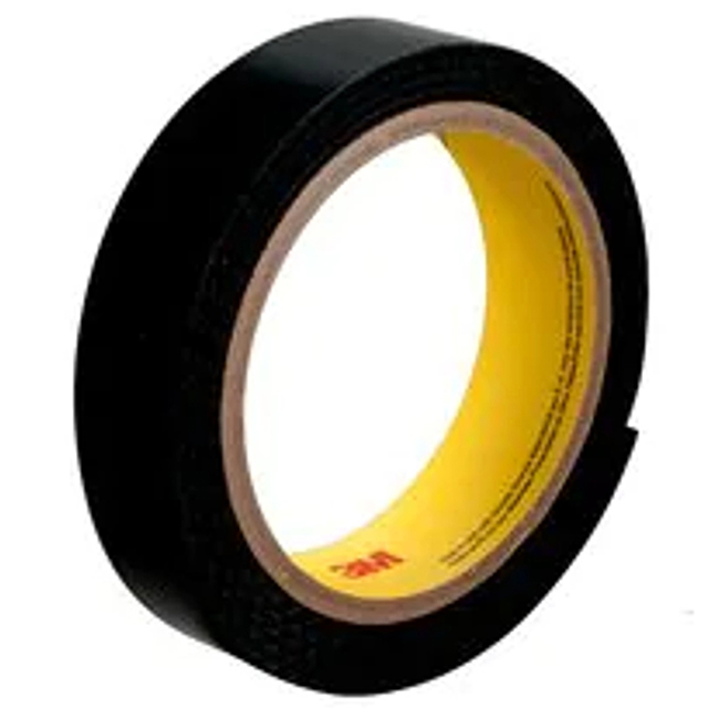 3M 7010335927 | 50.000yd Overall Length x 4.000" Width x 0.08mm Thickness SJ3518FR Hook & Loop Fastener - Black