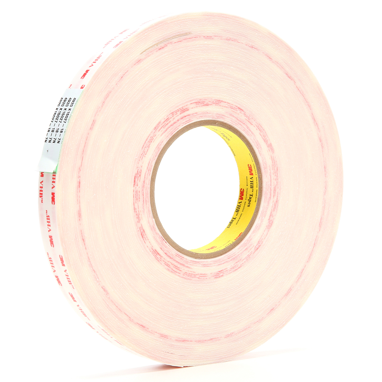 3M 7000123448 | 3.000" Size x 72.000yd Overall Length x 0.750" Width x 3.000mil Baking Thickness Acrylic Foam 4920 VHB Tape - White