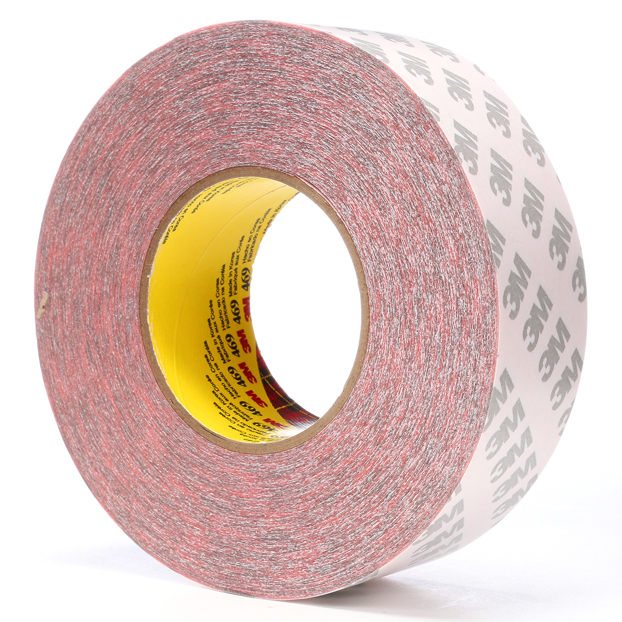 3M 7000037751 | 60.000yd Overall Length x 2.000" Width x 0.13mm Thickness 469 Double Sided Tape - Red