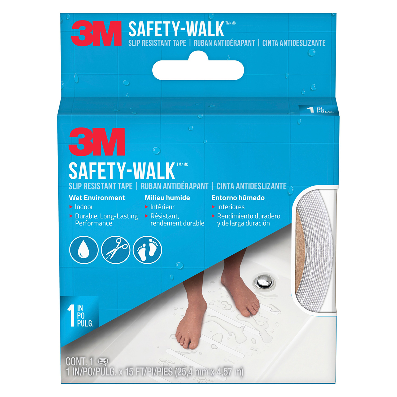 3M 7100179181 | Safety-Walk 15' OAL x 1.000" Width Anti-slip Tape & Treads