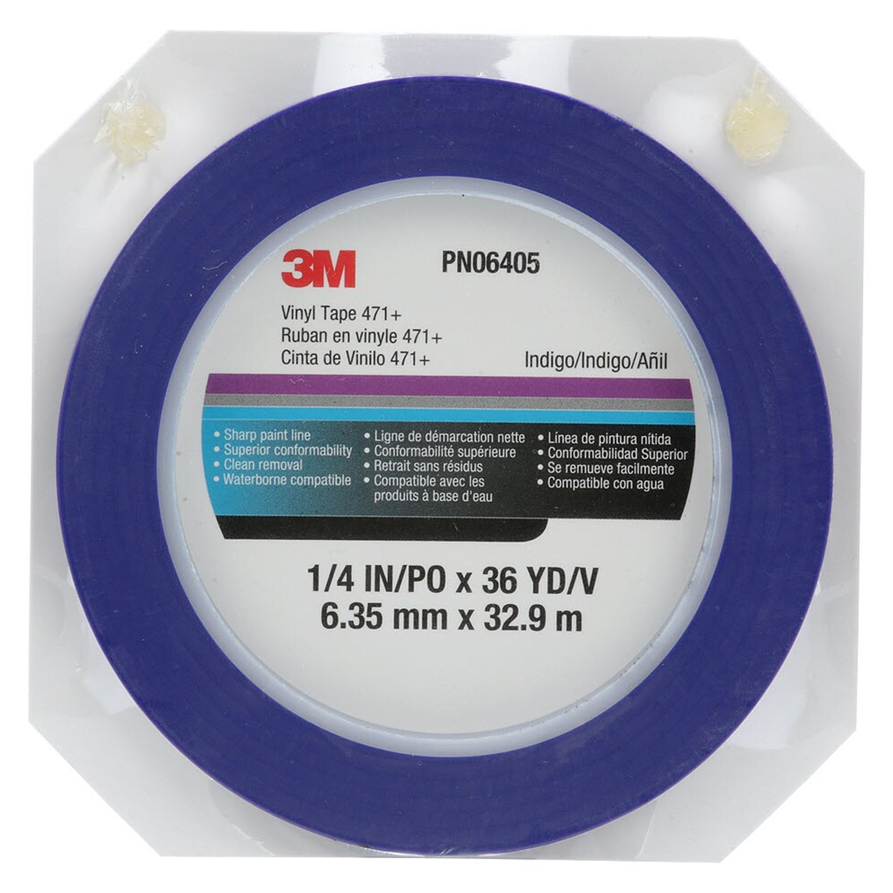 3M 7100055835 | 06405 36 yd x 0.300" Width x 5.2 mil Thickness Vinyl Tape