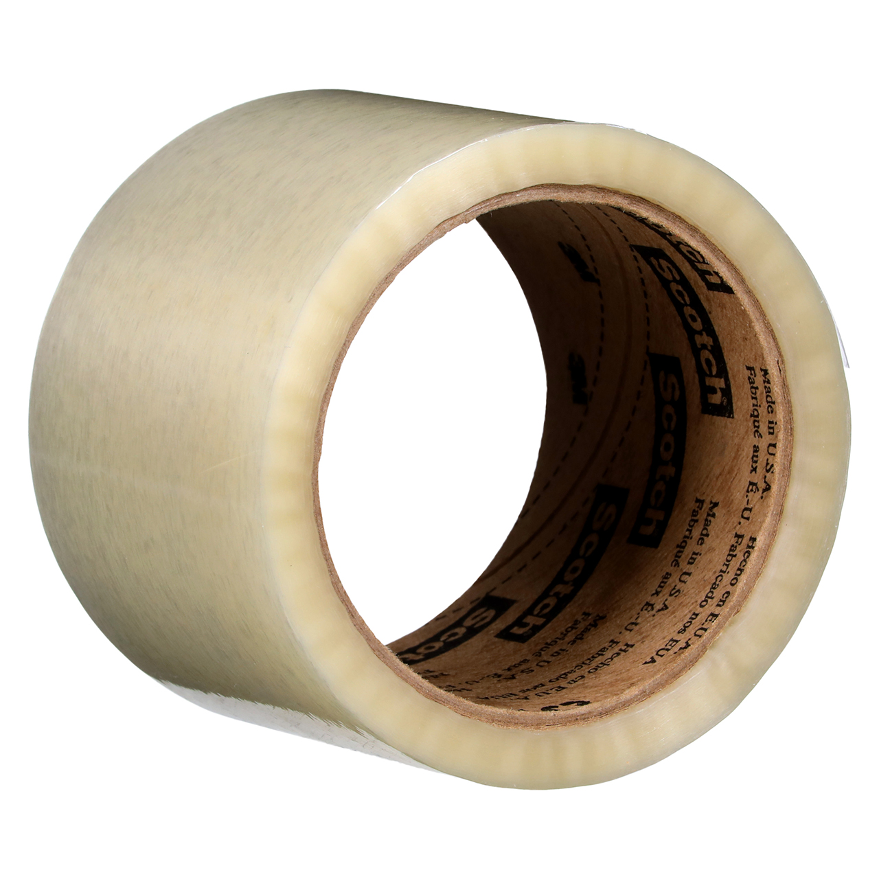 3M 7010374972 | 3.000" Size x 54.680yd OAL x 2.830" Width x 1.200mil Baking Thickness Polypropylene Film 371 Box Sealing Tape - Transparent
