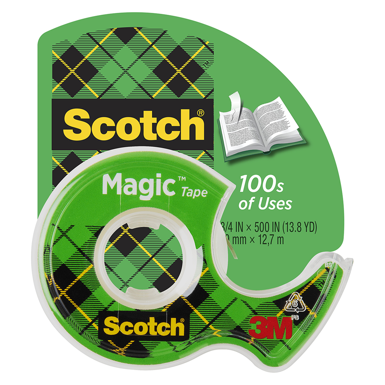 3M 7010332723 | Scotch Magic 650.000" OAL x 0.750" Width Clear Office Tape