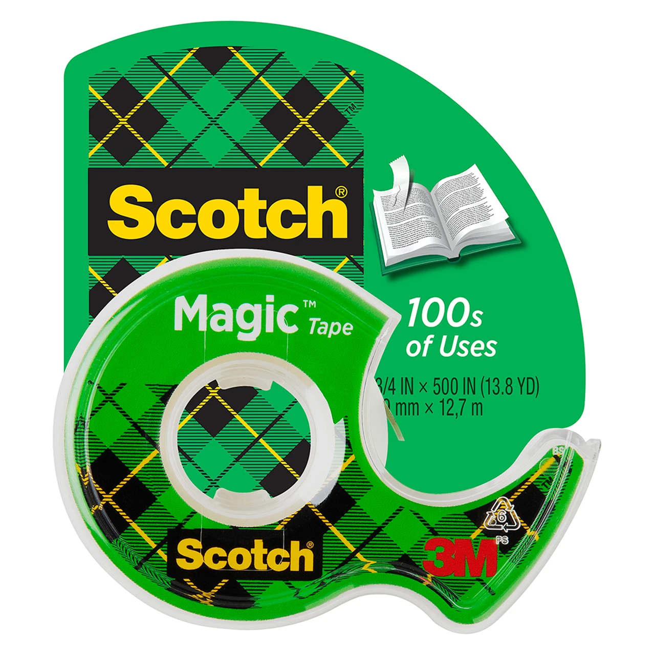 3M 7100275933 | Scotch Magic 450.000" OAL x 0.500" Width Clear Office Tape