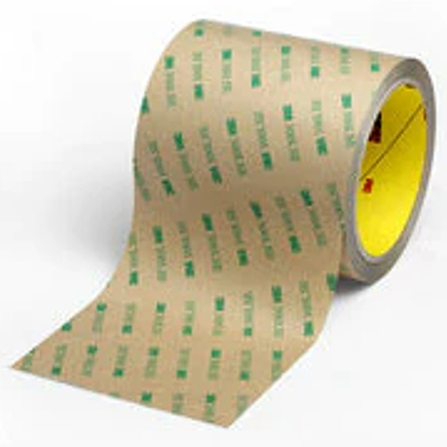 3M 7010536079 | 60.000yd Overall Length x 6.000" Width x 0.500mil Baking Thickness PET 9495LE Double Sided Tape - Transparent