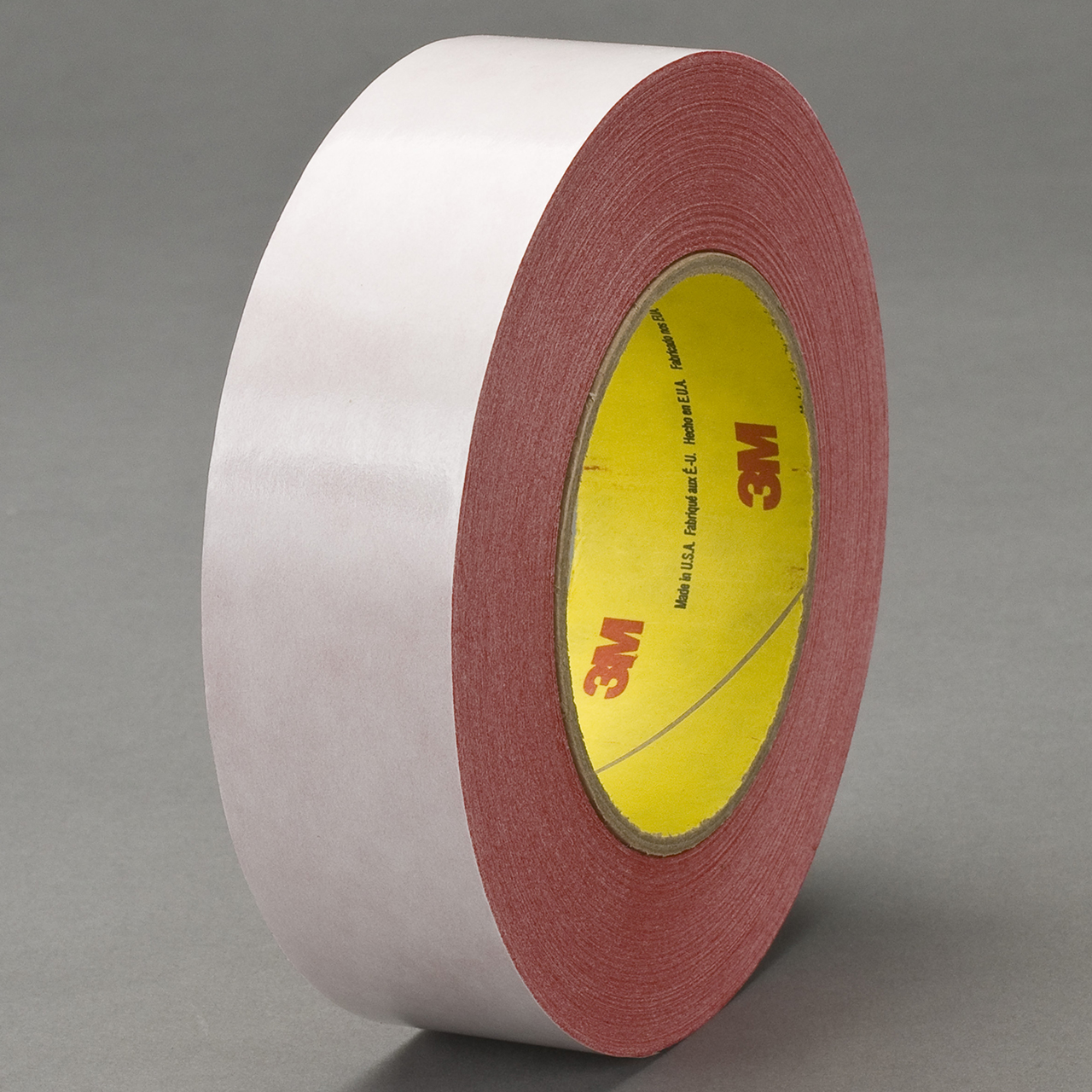 3M 7010334744 | 250.000yd Overall Length x 60.000" Width x 0.500mil Baking Thickness Polyester 9737R Splicing & Tabbing Tape - Red