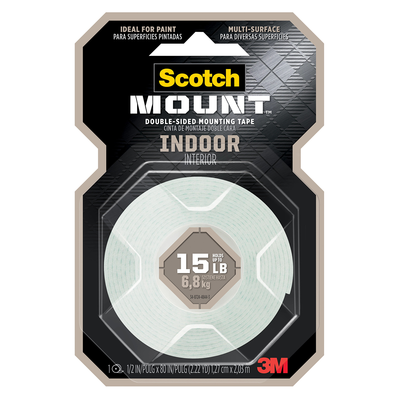 3M 7100217203 | Scotch-Mount 0.500" Width General Purpose Foam Tape