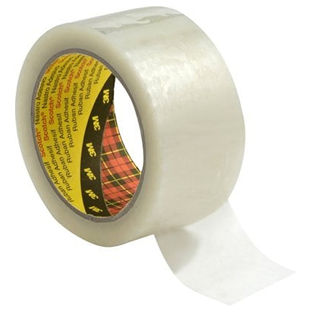 3M 7100293016 | 3.000" Size x 999.563yd OAL x 1.890" Width x 1.600mil Baking Thickness Polypropylene Film 373+ Box Sealing Tape - Transparent