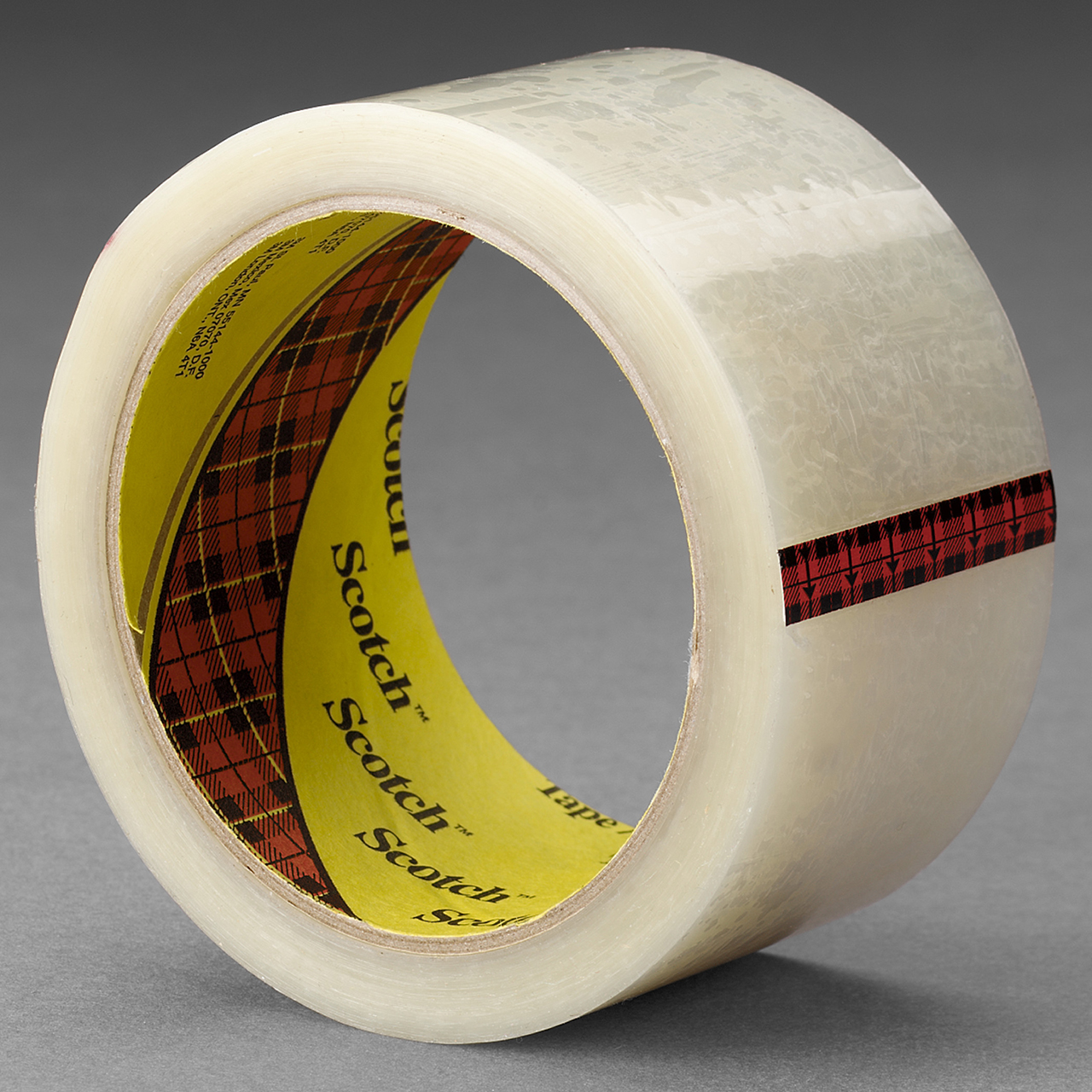 3M 7000123568 | 3.000" Size x 72.000yd Overall Length x 0.500" Width x 1.600mil Baking Thickness Polypropylene Film 605 Box Sealing Tape - Transparent