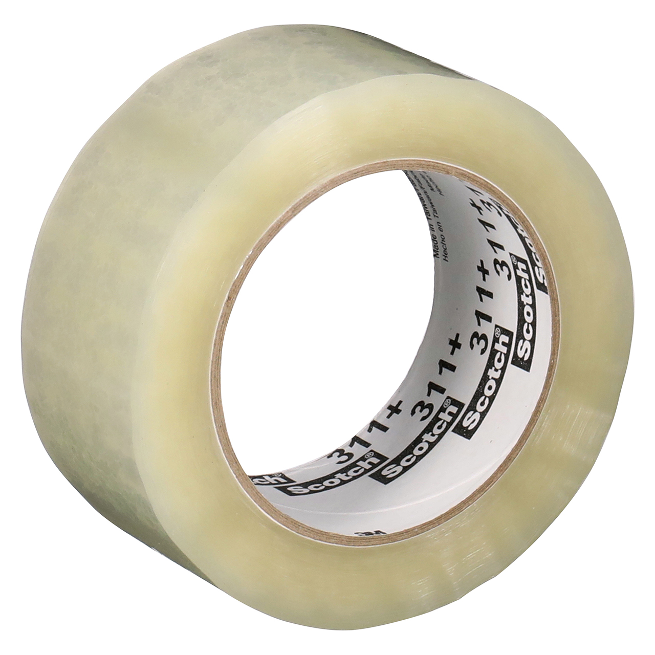 3M 7010306820 | 3.000" Size x 109.360yd OAL x 1.880" Width x 1.100mil Baking Thickness Polypropylene Film 311+ Box Sealing Tape - Transparent