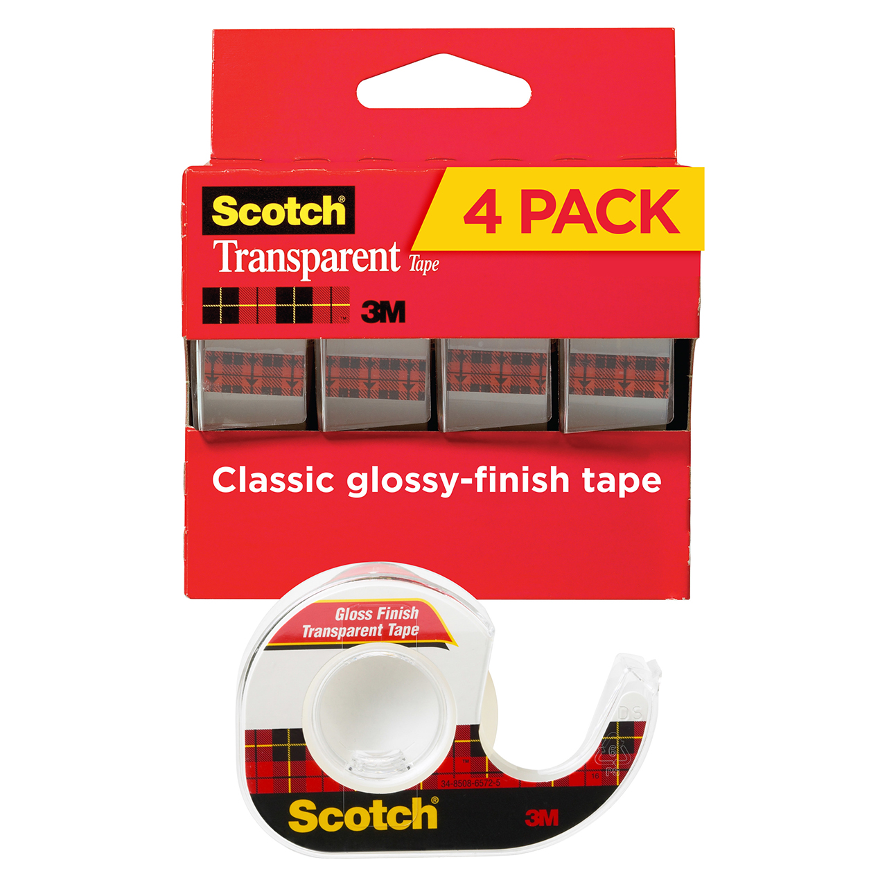 Scotch Glossy Transparent Tape - 2 pack