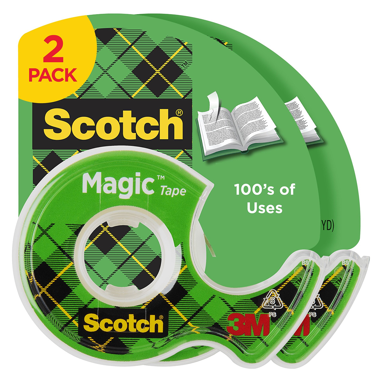 3M 7010372560 | Scotch Magic 750.000" OAL x 0.500" Width Clear Office Tape