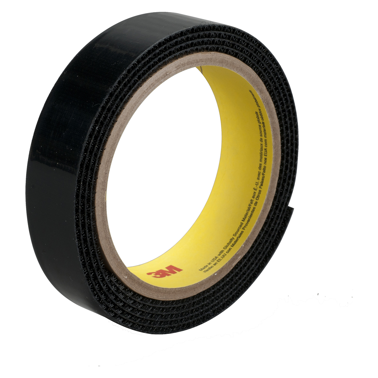 3M 7000029691 | 50.000yd Overall Length x 2.000" Width x 0.08mm Thickness Nylon SJ3526NFSR Hook & Loop Fastener - Black