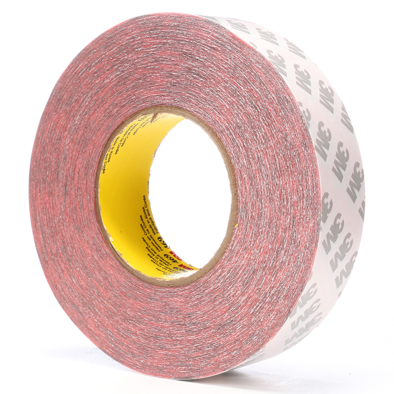 3M 7000123758 | 60.000yd Overall Length x 1.500" Width x 0.13mm Thickness 469 Double Sided Tape - Red