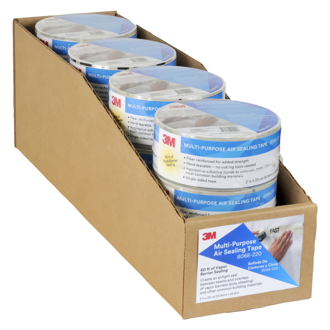 3M 7000049772 | 75' x 6.000" Width x 9.842 mil Thickness Sealing Tape