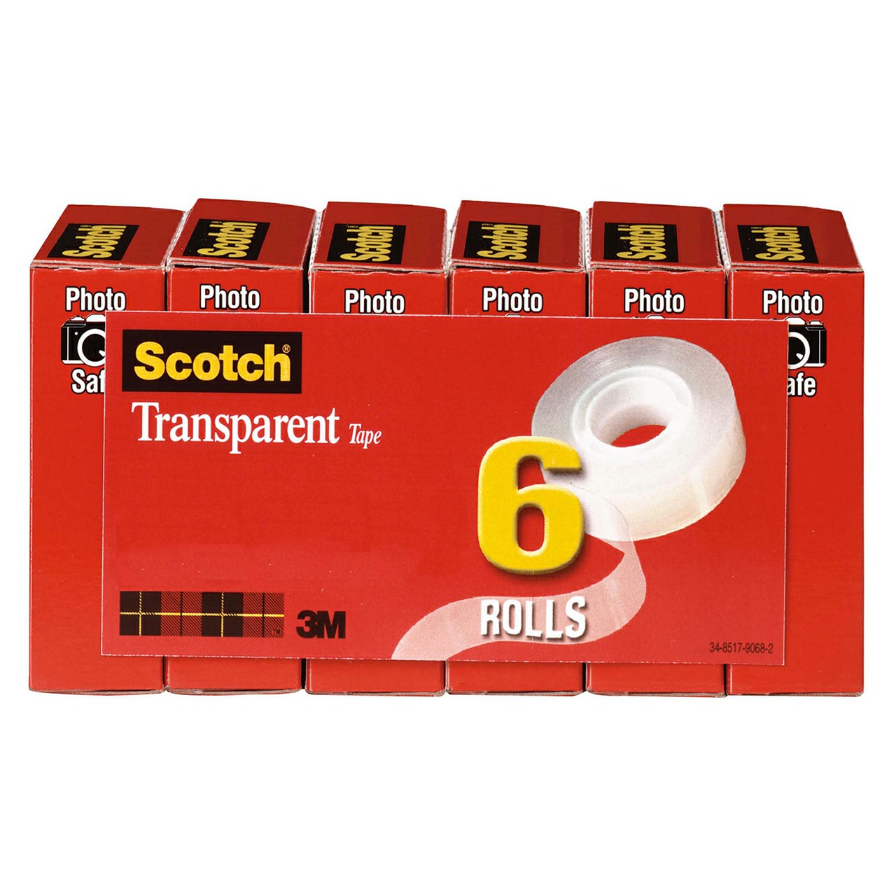 3M 7010341635 | Scotch 1296.000" OAL x 0.750" Width Clear Office Tape