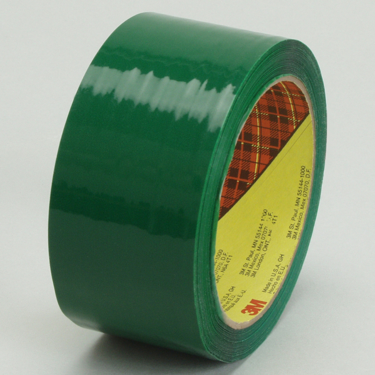 3M 7010302073 | Scotch 3.000" Size x 999.560yd OAL x 1.880" Width Polypropylene Film 373 Box Sealing Tape - Green