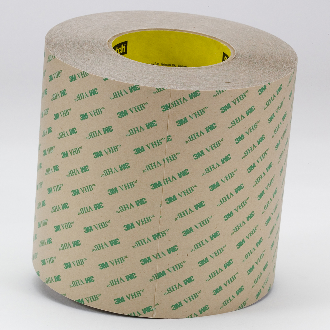 3M 7000042340 | VHB 60.000yd Overall Length x 24.000" Width x 0.11mm Thickness High Temperature Acrylic Adhesive 100 F9460PC Adhesive Transfer Tape