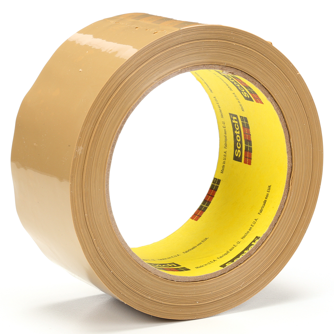 3M 7000048658 | 3.000" Size x 54.680yd OAL x 1.880" Width x 2.000mil Baking Thickness Polypropylene Film 375 Box Sealing Tape - Tan