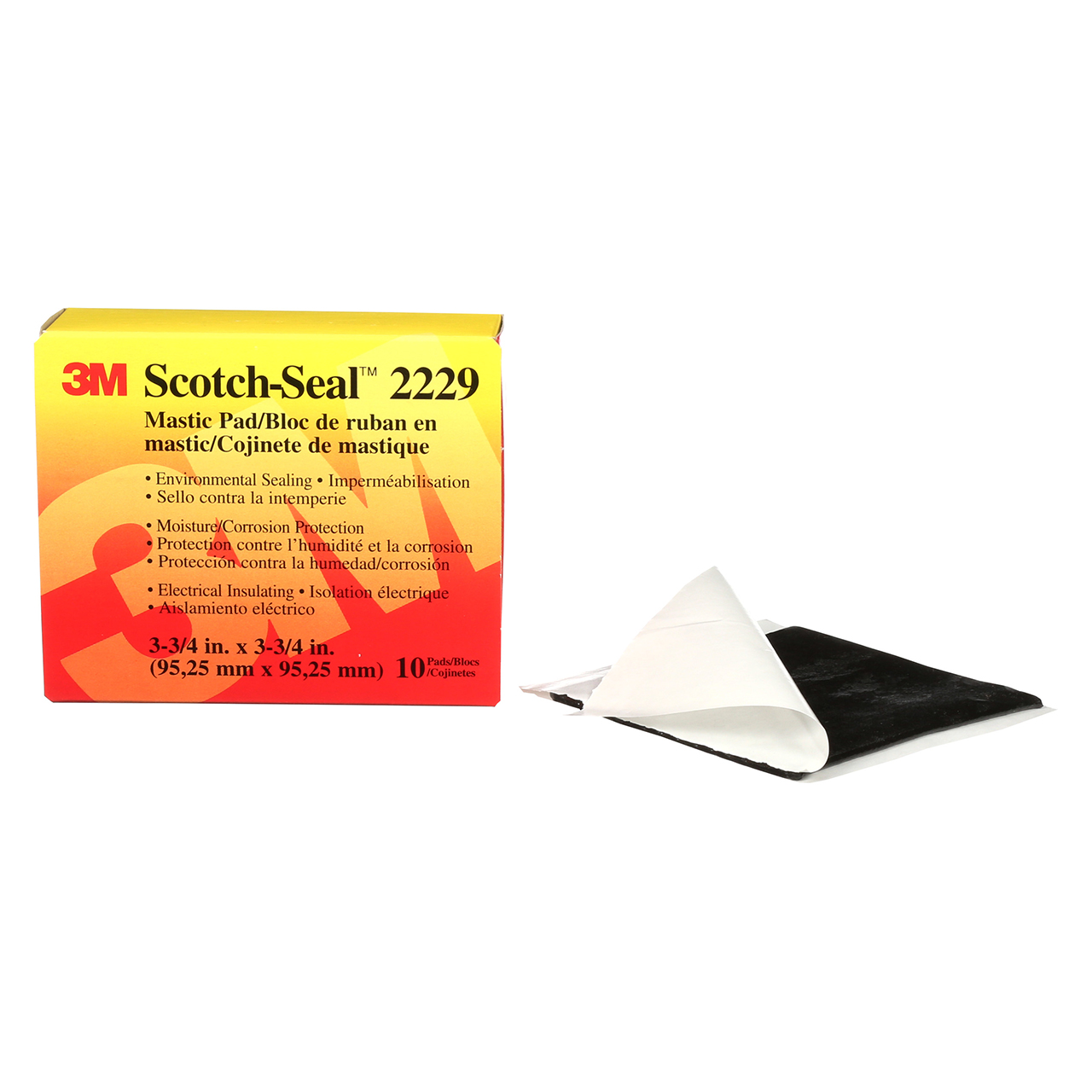 3M 7000132526 | 2229-3.75X10FT 3.75' OAL x 3.750" Width x 125.0 mil Thickness Sealing Tape
