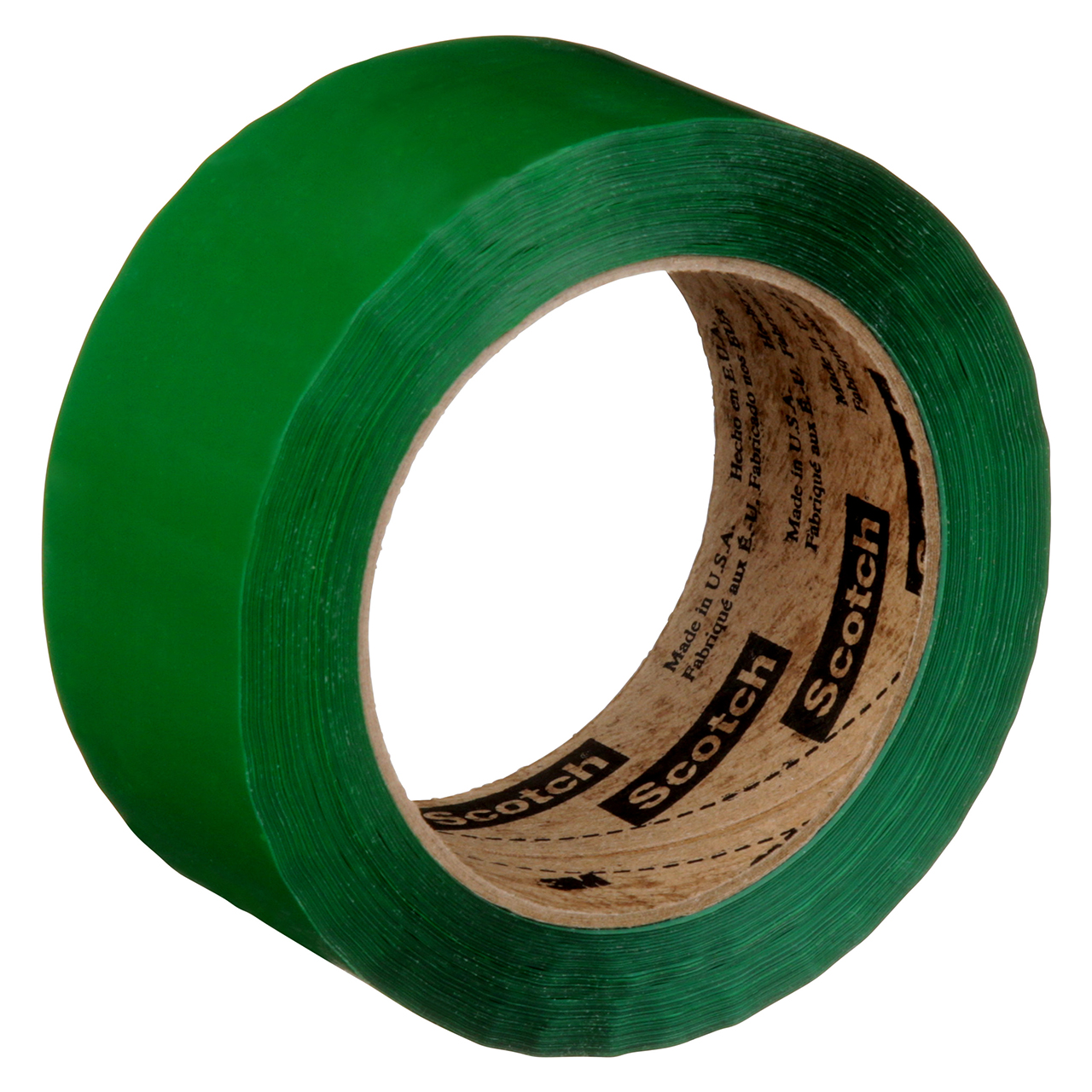 3M 7000123428 | 3.000" Size x 109.360yd OAL x 1.880" Width x 1.200mil Baking Thickness Polypropylene Film 371 Box Sealing Tape - Green