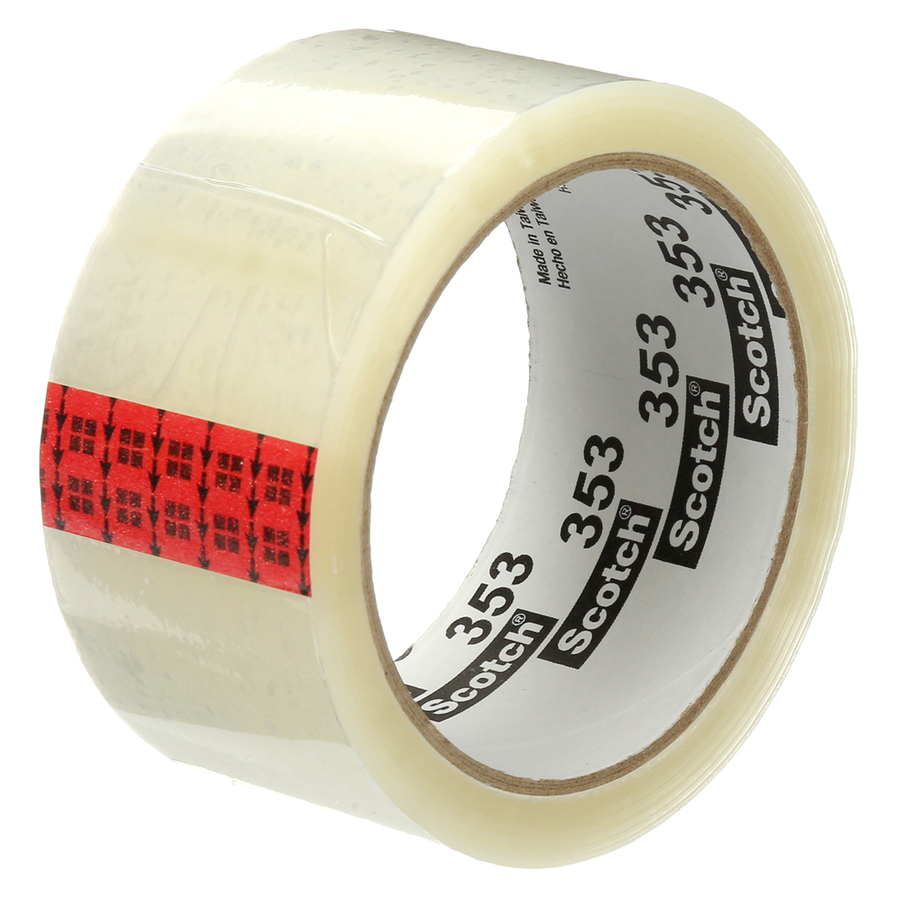 3M 7000123622 | 3.000" Size x 54.680yd OAL x 1.880" Width x 1.000mil Baking Thickness Polyester 353 Box Sealing Tape - Transparent