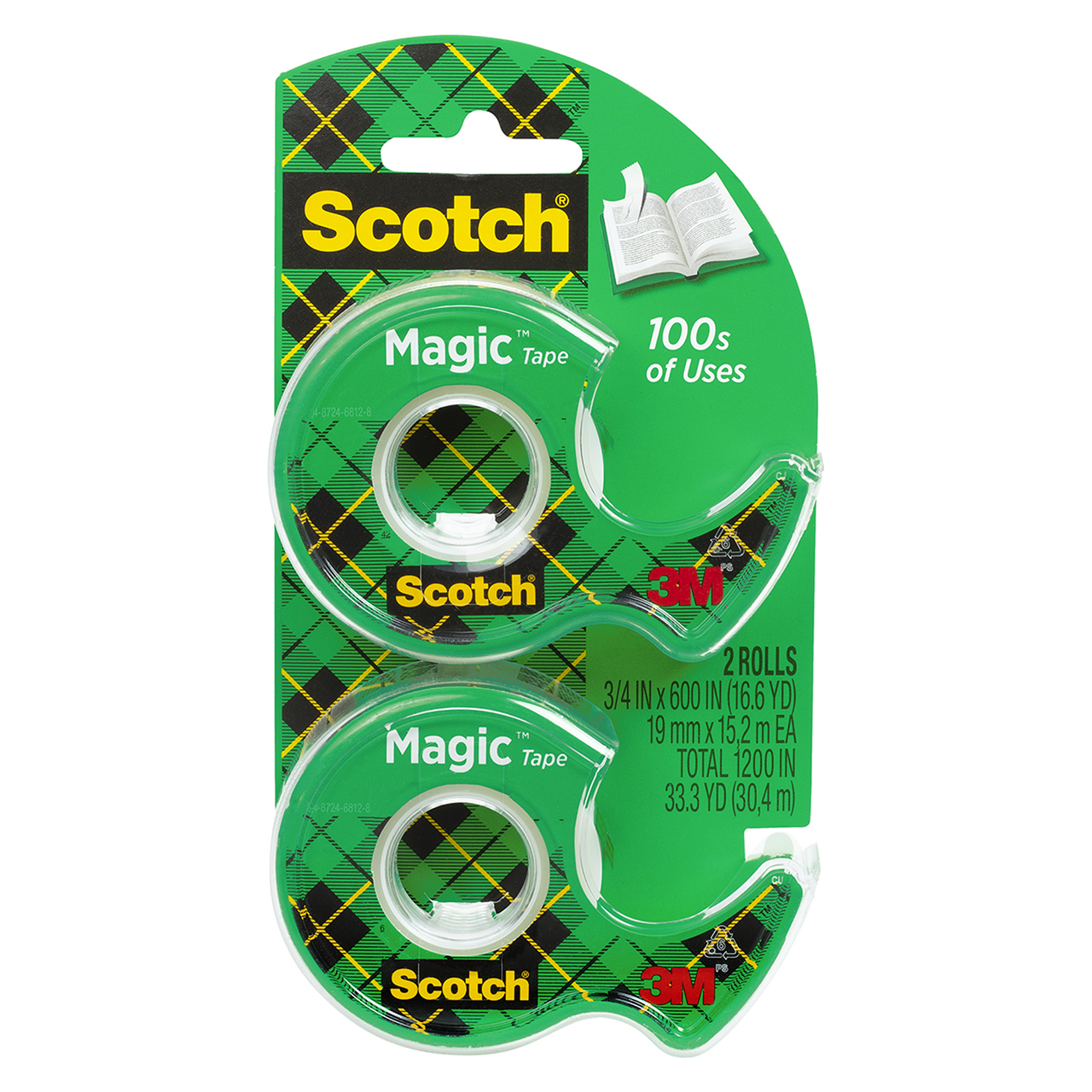 3M 7010369984 | Scotch Magic 600.000" OAL x 0.750" Width Clear Office Tape