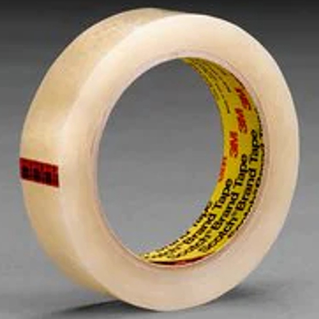 3M 7100177929 | 3.000" Size x 72.000yd Overall Length x 0.375" Width x 1.500mil Baking Thickness UPVC Film 600 Box Sealing Tape - Transparent