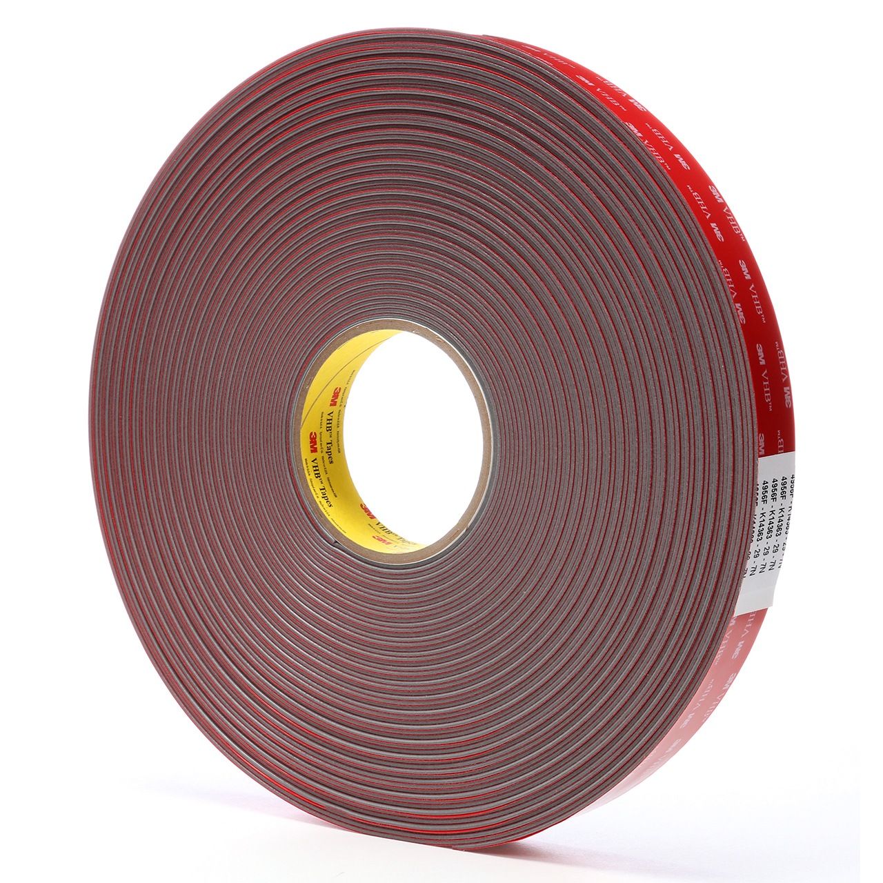 3M 7000048647 | 3.000" Size x 36.000yd Overall Length x 1.000" Width x 5.000mil Baking Thickness Acrylic Foam 4956 VHB Tape - Gray