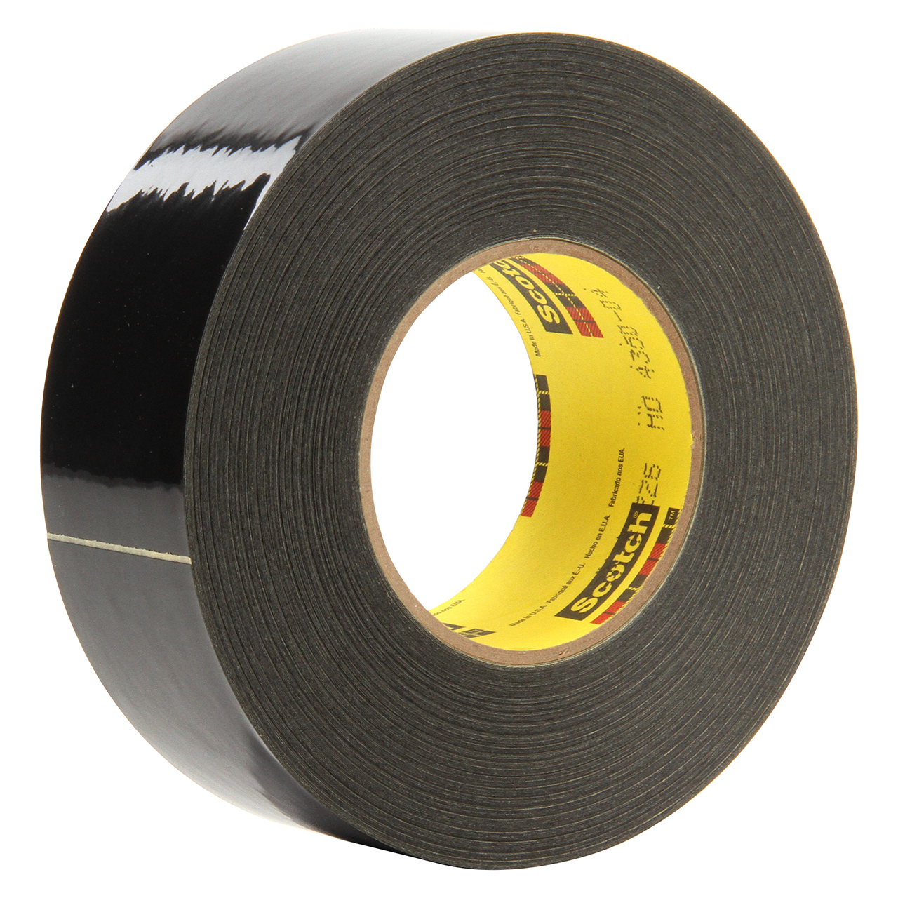 3M 7100042803 | Scotch 3.000" Size x 60.000yd Overall Length x 10.600mil Thickness x 1.500" Width Polyethylene/Saturated Crepe Paper 226 Masking Tape - Black