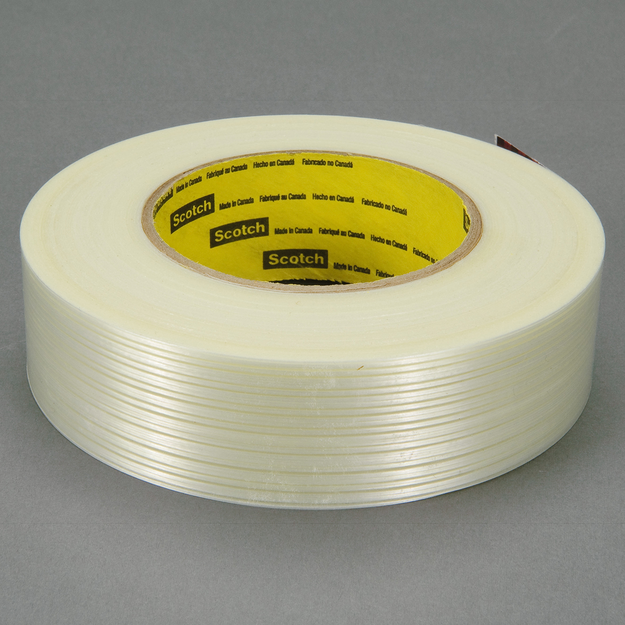 3M 7000124325 | Scotch 3.000" Size x 60.140yd OAL x 1.410" Width Polypropylene Film 8916V Filament Tape - Transparent