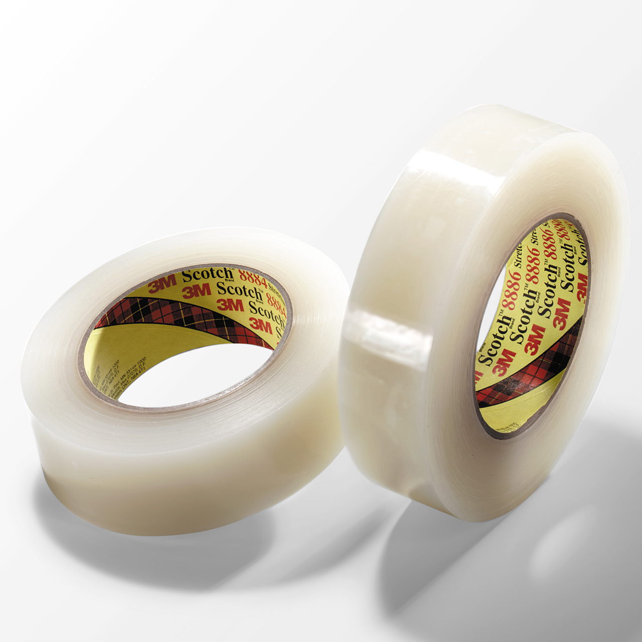 3M 7100026479 | 3.000" Size x 546.800yd OAL x 1.410" Width x 6.000mil Baking Thickness Polyethylene Film 8886 Box Sealing Tape - Transparent