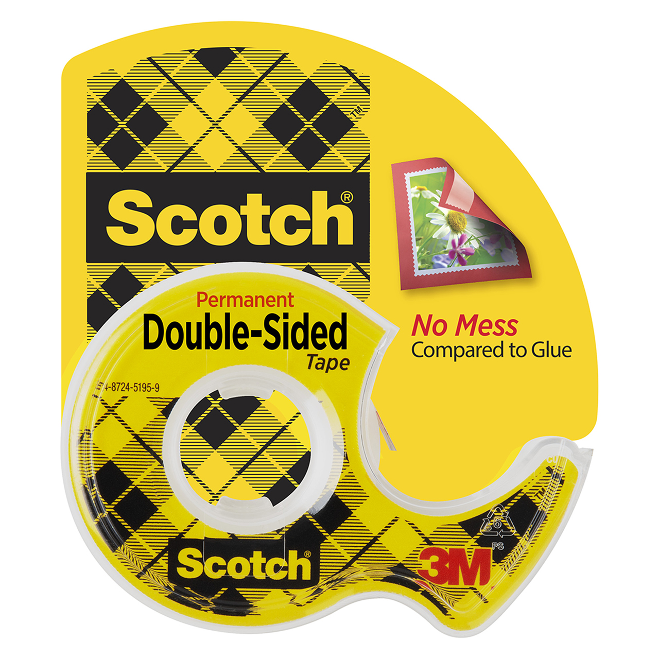3M 7100275536 | Scotch 450.000" OAL x 0.500" Width x 3.0 mil Thickness Double Sided Tape